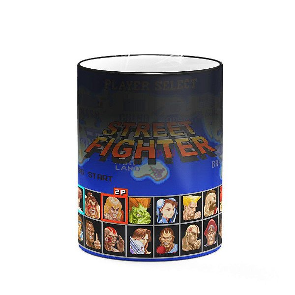 Caneca Mágica Gamer - Street Fighter Play Select