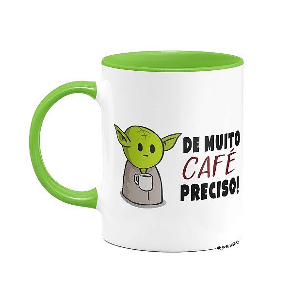 Caneca Yoda De muito café - B-green