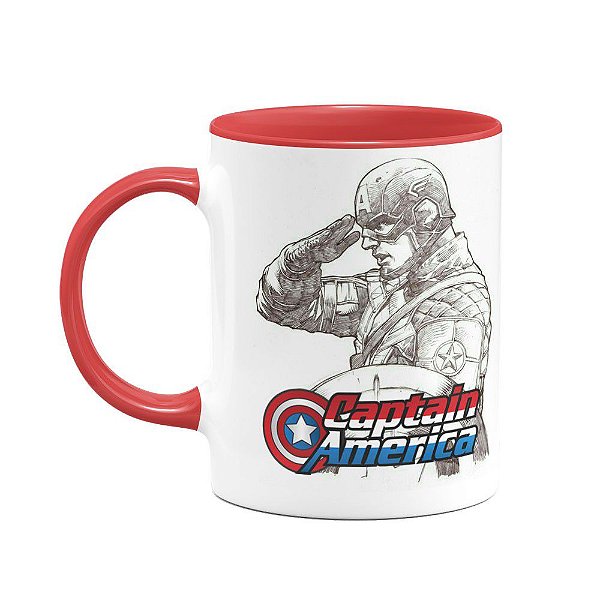 Caneca Capitão América - B-red