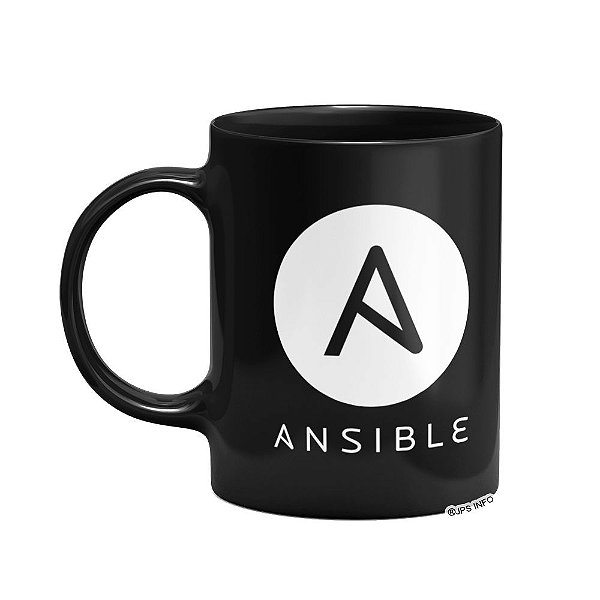 Caneca Dev Ansible - Preta