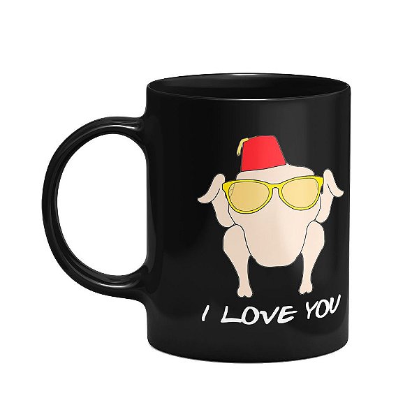 Caneca Friends Peru I love you - Preta