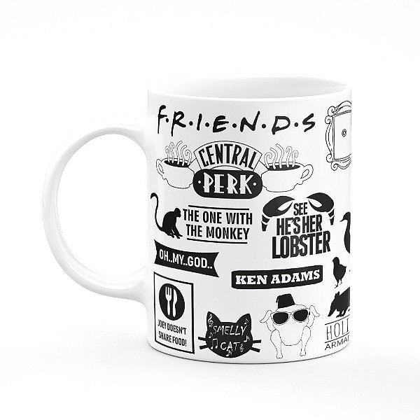 Caneca Friends B-Moments - Branca