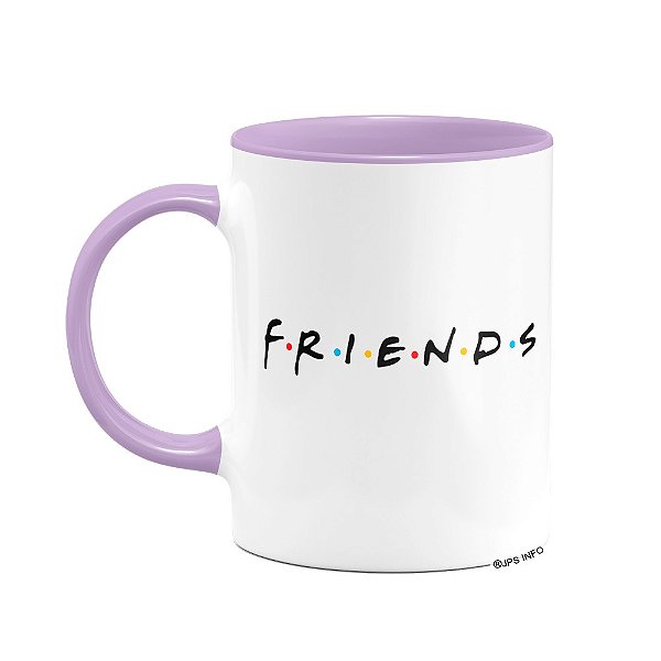 Caneca Friends logo - B-lilás