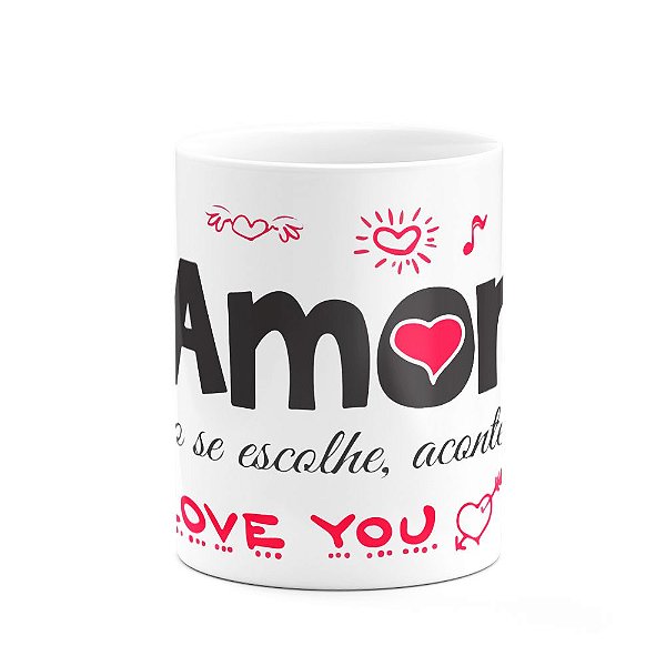 Caneca Namorados Amor não se escolhe