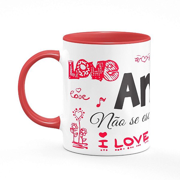 Caneca B-red Namorados Amor não se escolhe