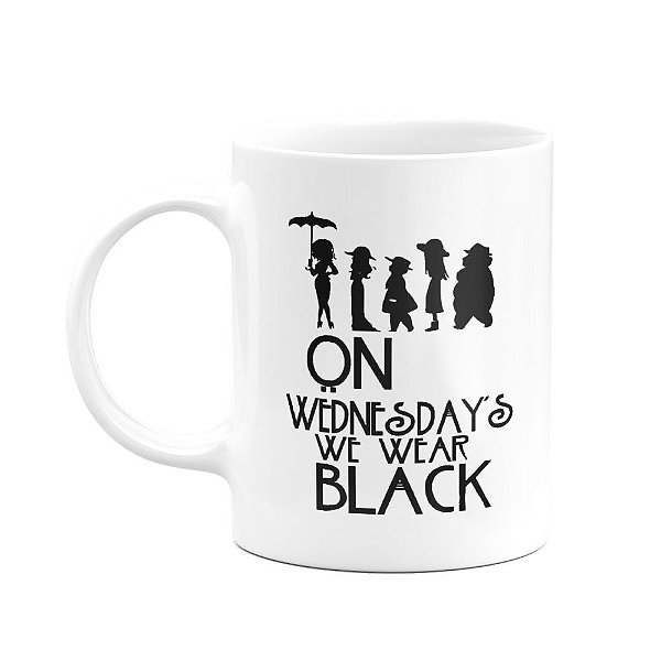 Caneca American Horror Story - On Wednesdays We Wear Black