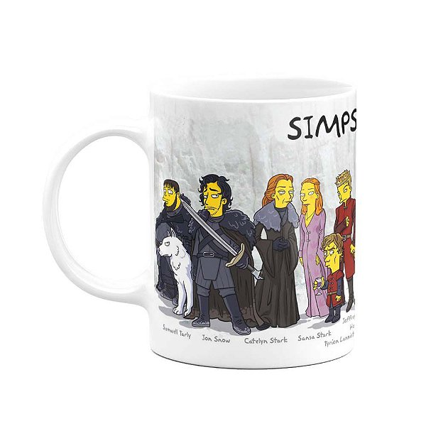 Caneca Games Of Trones Simpsons