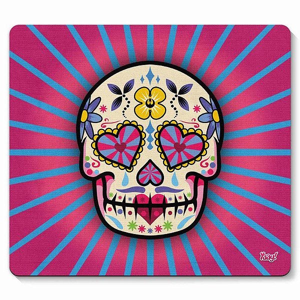 Mouse Pad Caveira Mexicana Dia de Los Muertos