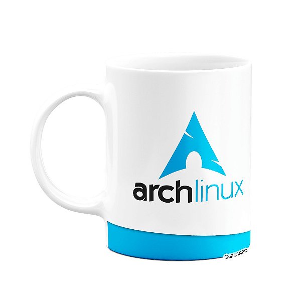 Caneca Geek Arch Linux - Branca Mod2