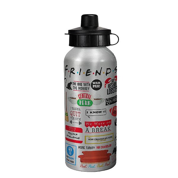 Garrafa squeeze prata - Icons Moments Friends