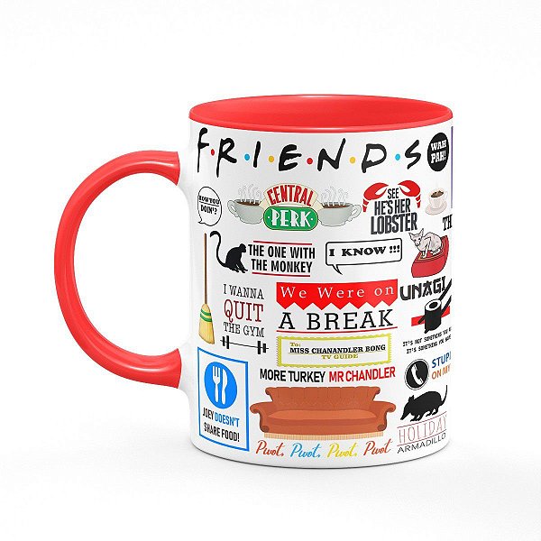 Caneca Friends Icons Moments B-red (SALDO)