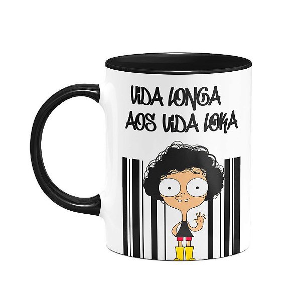 Caneca B-black Irmão do Jorel - Vida longa (Saldo)