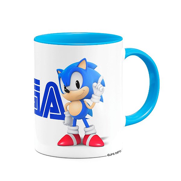 Caneca Gamer B-blue - Sonic and Tails