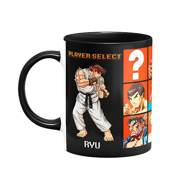 Caneca Gamer B-black - Street Fighter Player Select