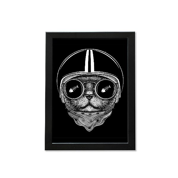 Quadro A4 Pet - Cat Rider