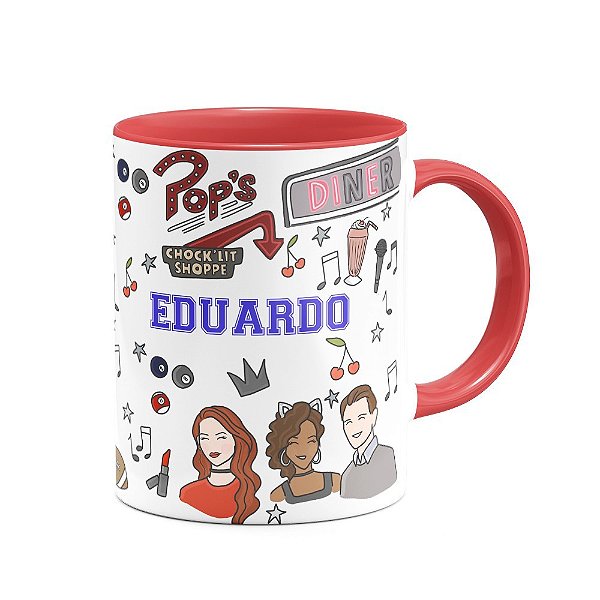 Caneca B-red Riverdale com nome personalizado