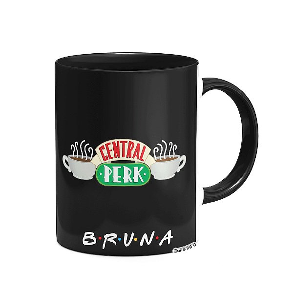 Caneca Friends Central Perk B-black Dark - com nome