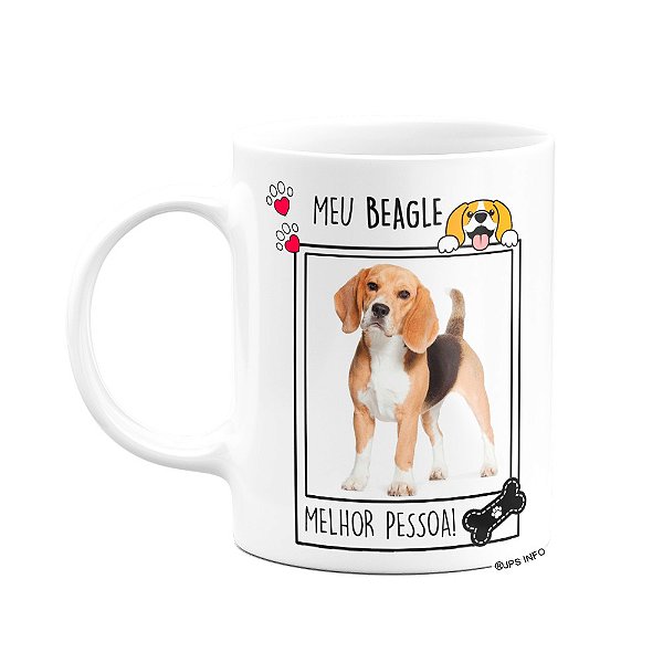 Caneca Pet - Meu Beagle melhor pessoa - personalize com foto