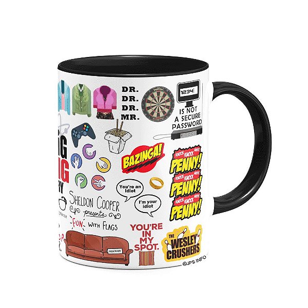 Caneca Icons Moments The Big bang Theory - B-black
