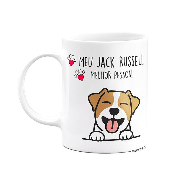 Caneca Dog - Meu Jack Russell, melhor pessoa!