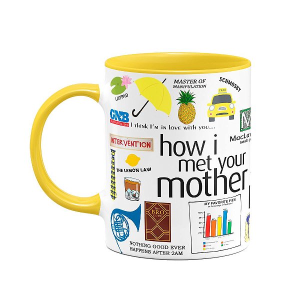 Caneca How i Met Your Mother - Icons Moments B-yellow (Saldo)