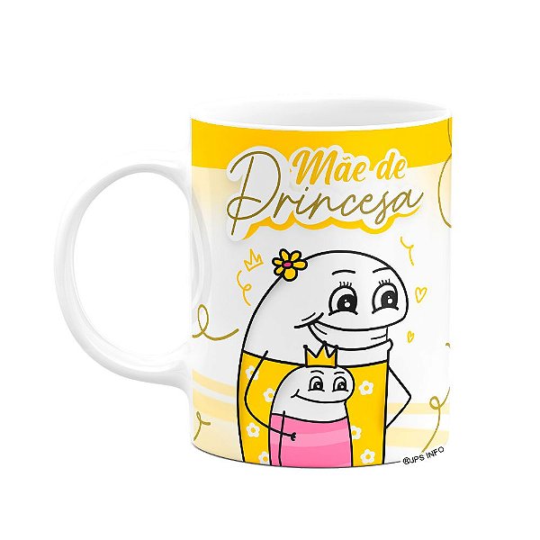 Caneca Flork Mães - Mãe de princesa - Branca