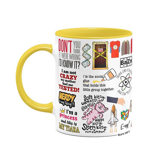 Caneca Icons Moments - The Big bang Theory - B-yellow