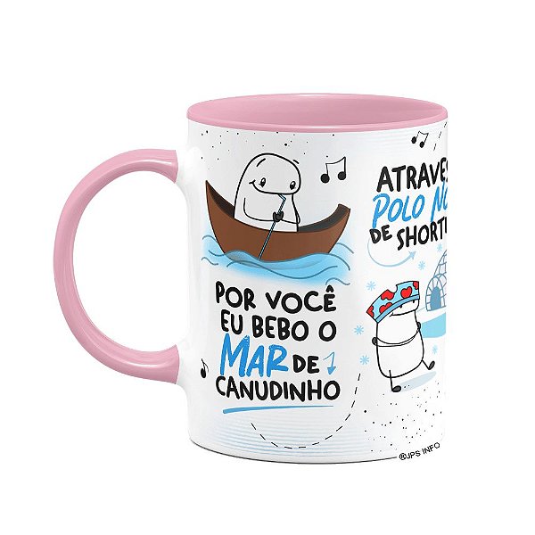 Caneca Flork Namorados - Faço de tudo... B-pink