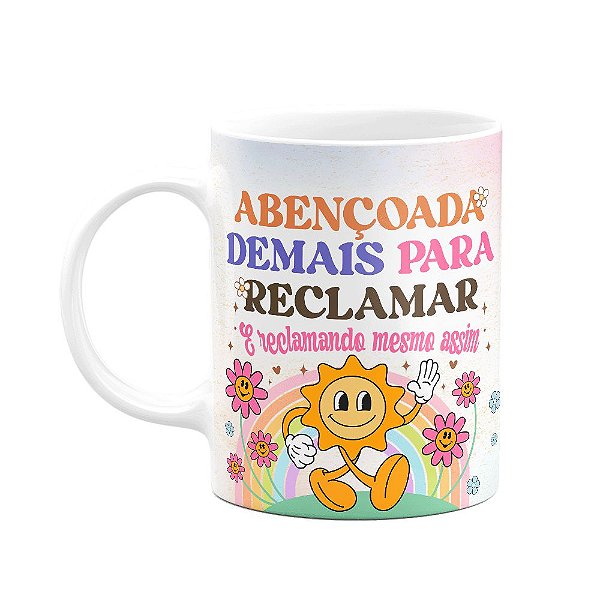 Caneca Divertida Vibes - Abençoada demais para reclamar