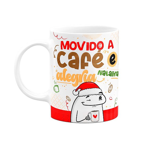 Caneca Flork Natal - Movido a café e alegria natalina