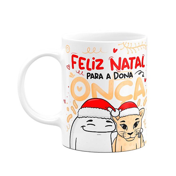 Caneca Flork Natal - Feliz Natal para a dona onça