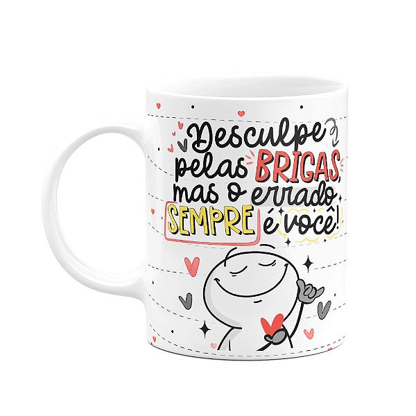 Caneca funny Namorados - O errado é sempre você