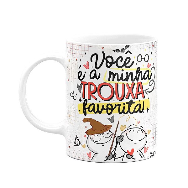 Caneca funny Namorados Geek - Você é a minha trouxa favorita