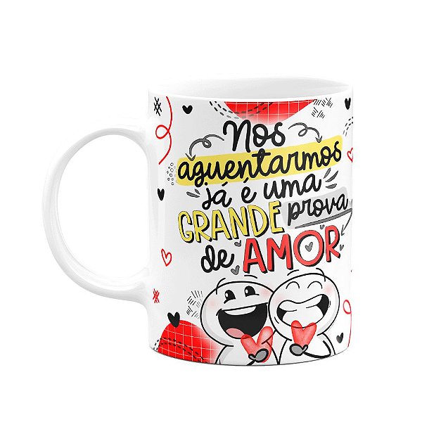 Caneca funny Namorados - Nossa grande prova de amor
