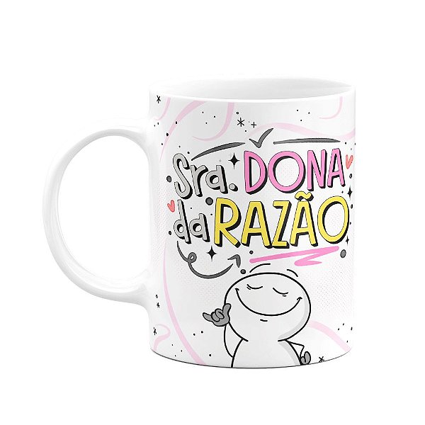 Caneca funny Namorados - Senhora dona da razão