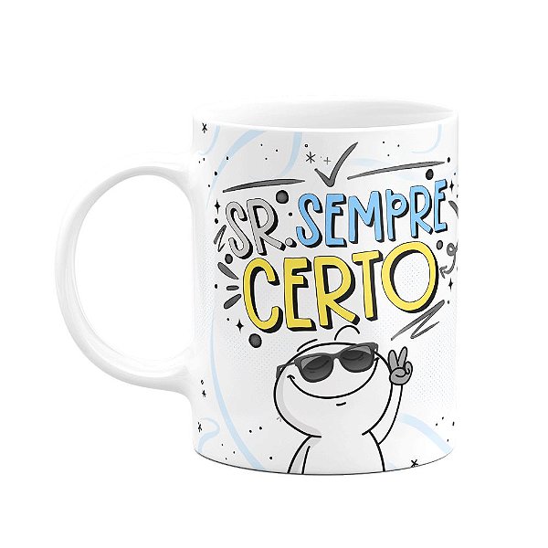 Caneca funny Namorados - Senhor sempre certo
