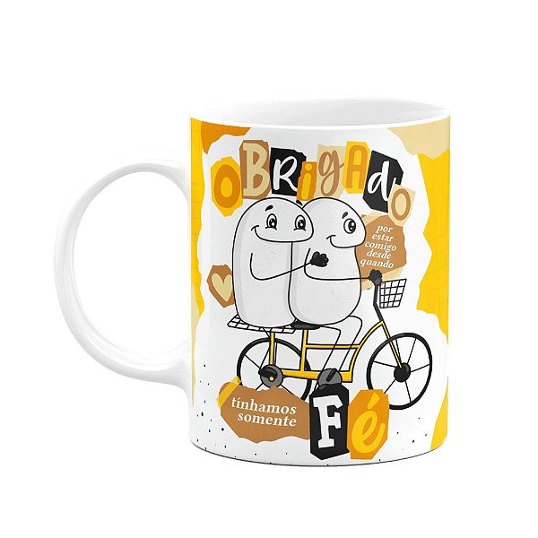 Caneca Flork Namorados - Obrigado por estar comigo