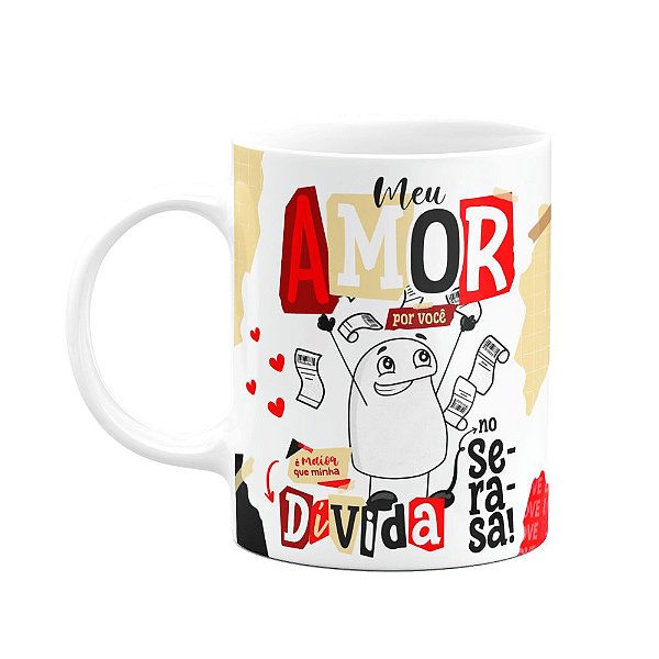 Caneca Flork Namorados - Amor maior que as dívidas