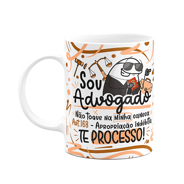 Caneca Flork Profissões - Sou advogado - M2