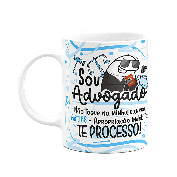 Caneca Flork Profissões - Sou advogado (Saldo)