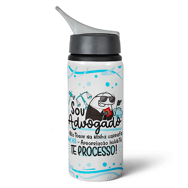 Garrafa Squeeze NK Flork Profissões - Sou Advogado