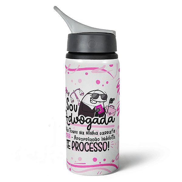 Garrafa Squeeze NK Flork Profissões - Sou Advogada