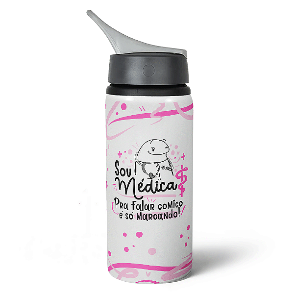 Garrafa Squeeze NK Flork Profissões - Sou Médica 600ml