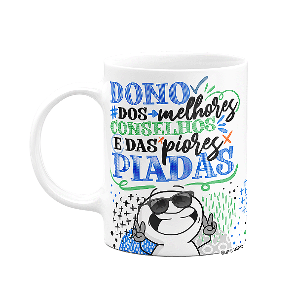 Caneca Funny Dia dos Pais - Dono dos melhores conselhos