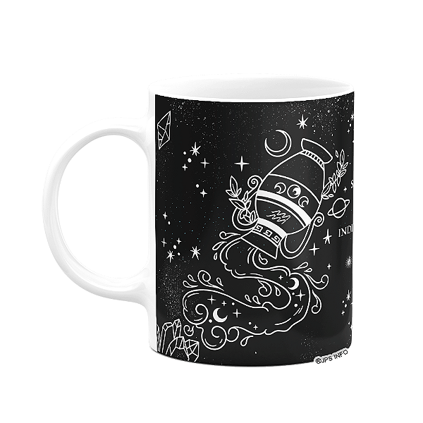 Caneca dos Signos - Signo de Aquário - 325ml b-dark