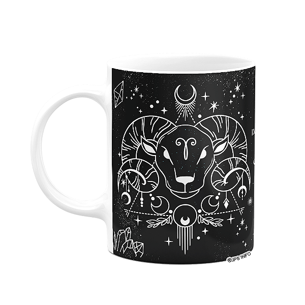 Caneca dos Signos - Signo de Áries - 325ml b-dark