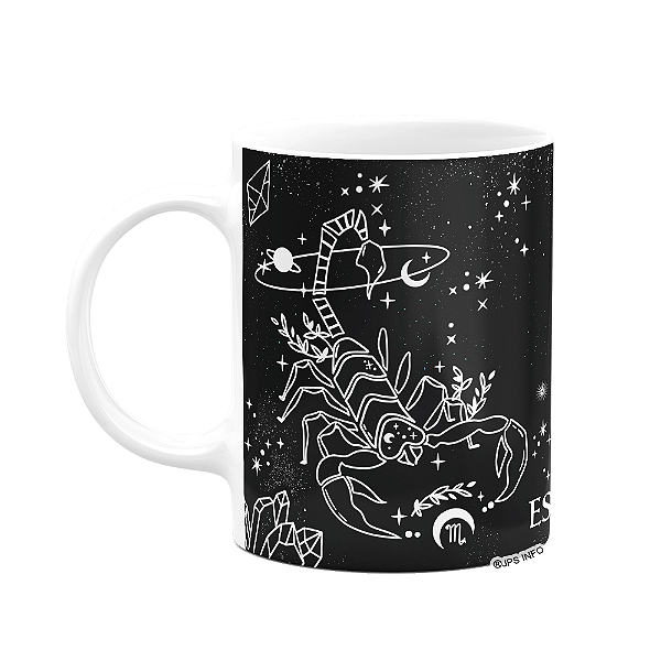 Caneca dos Signos - Signo de Escorpião - 325ml b-dark
