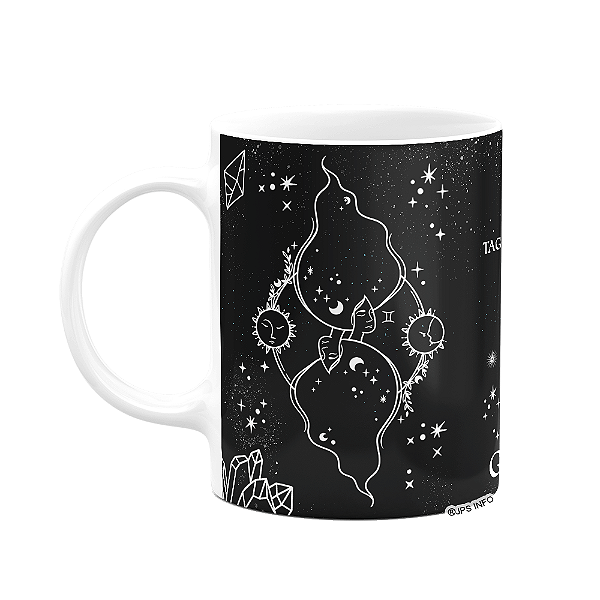 Caneca dos Signos - Signo de Gêmeos - 325ml b-dark