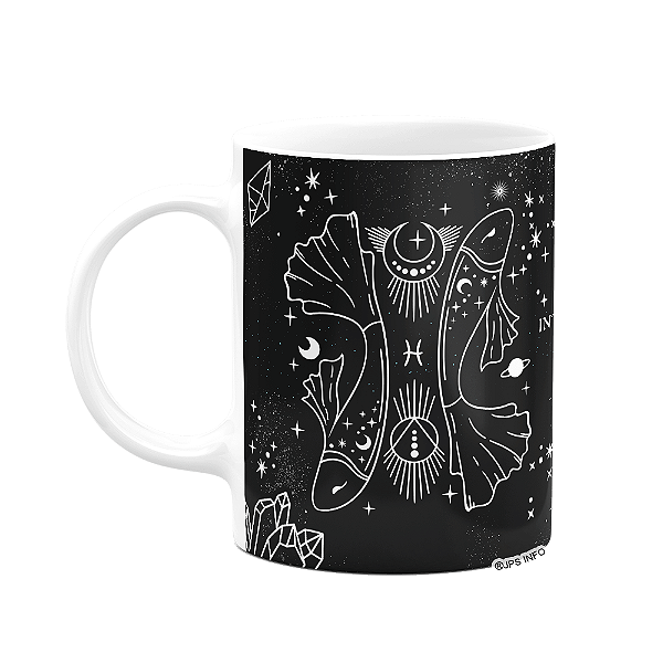 Caneca dos Signos - Signo de Peixes - 325ml b-dark