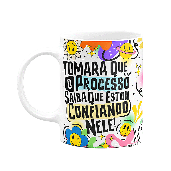 Caneca Divertida Vibes - Estou confiando no processo